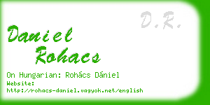 daniel rohacs business card