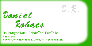 daniel rohacs business card